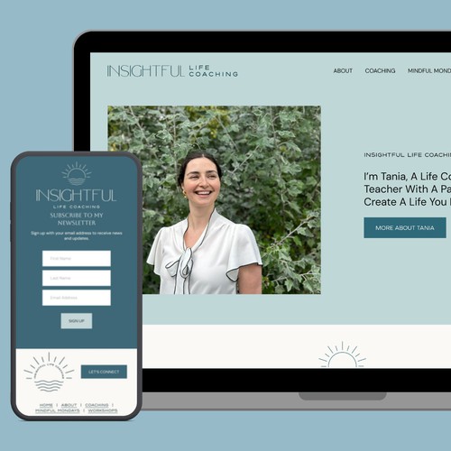 Branding + Website with Scheduler for Insightful Life Coaching