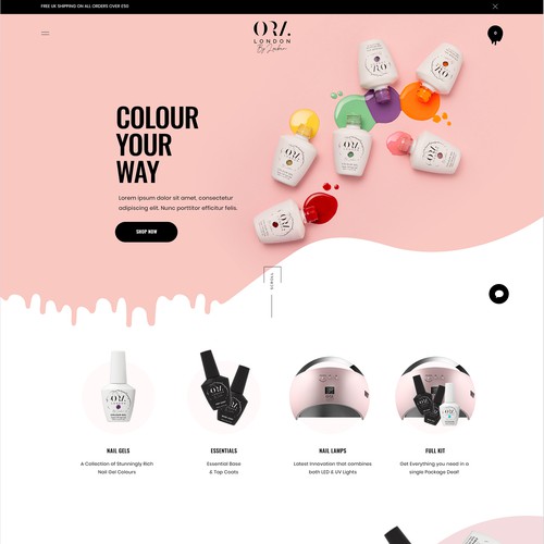 Bold & fun Shopify website 