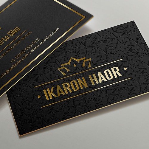 Luxurious business card design