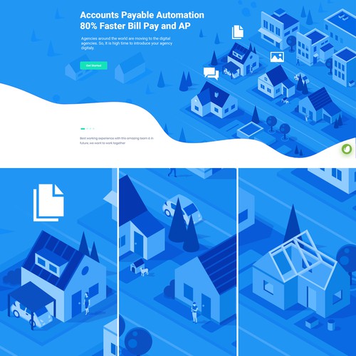 Real Estate Website Illustration