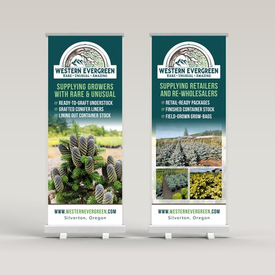 Trade Show Banner for Rare and Unusual Tree Nursery