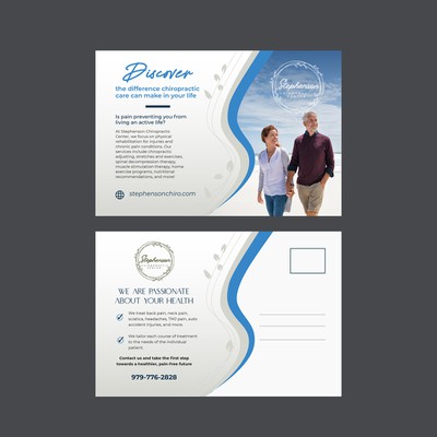 Mailer for chiropractic office