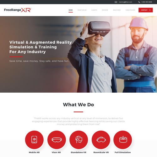 Webdesign for FreeRangeXR 