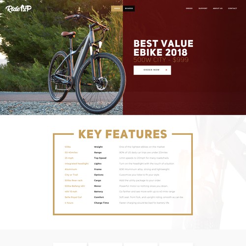 Webdesign for Ride1up