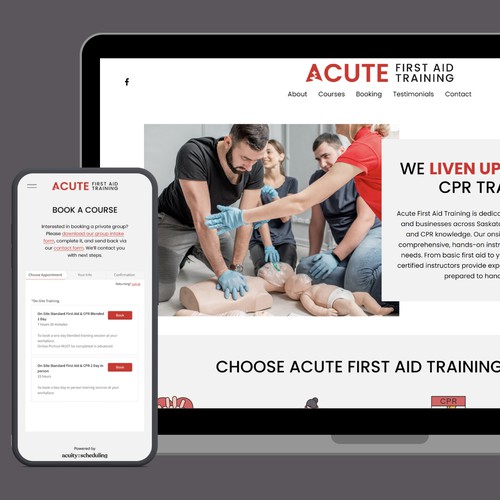 Brand, Website + Scheduler for First Aid Instructors