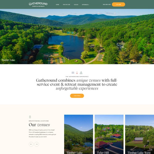 Website design for Gatheround